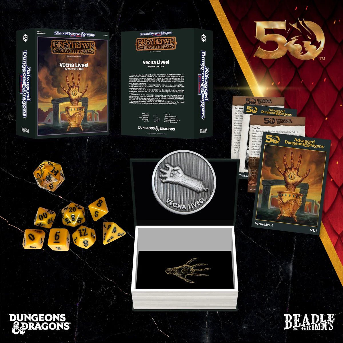 [Preorder] D&D Classic Module Dice Set - Vecna Lives - Mini Megastore