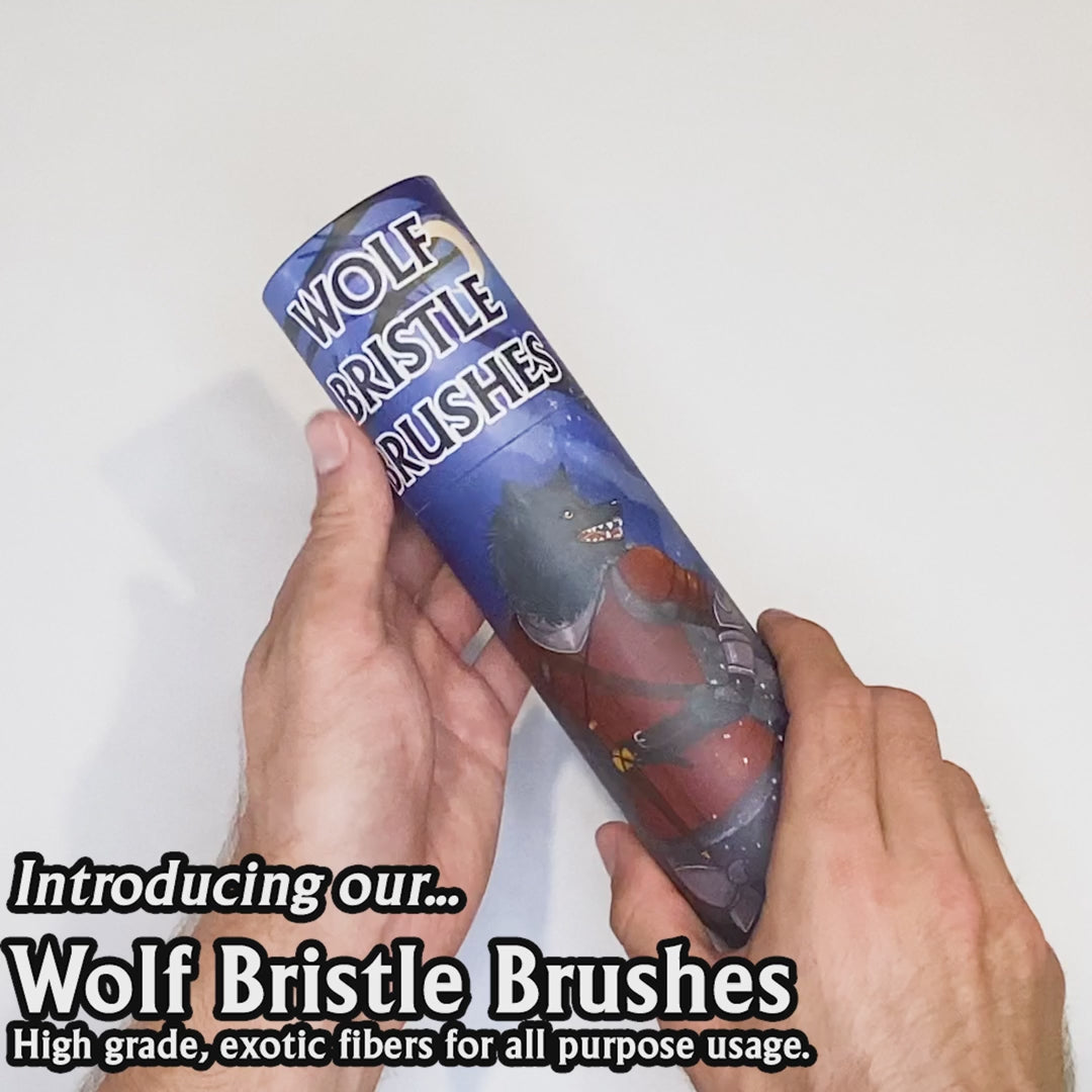 Wolf Bristle Brush Set