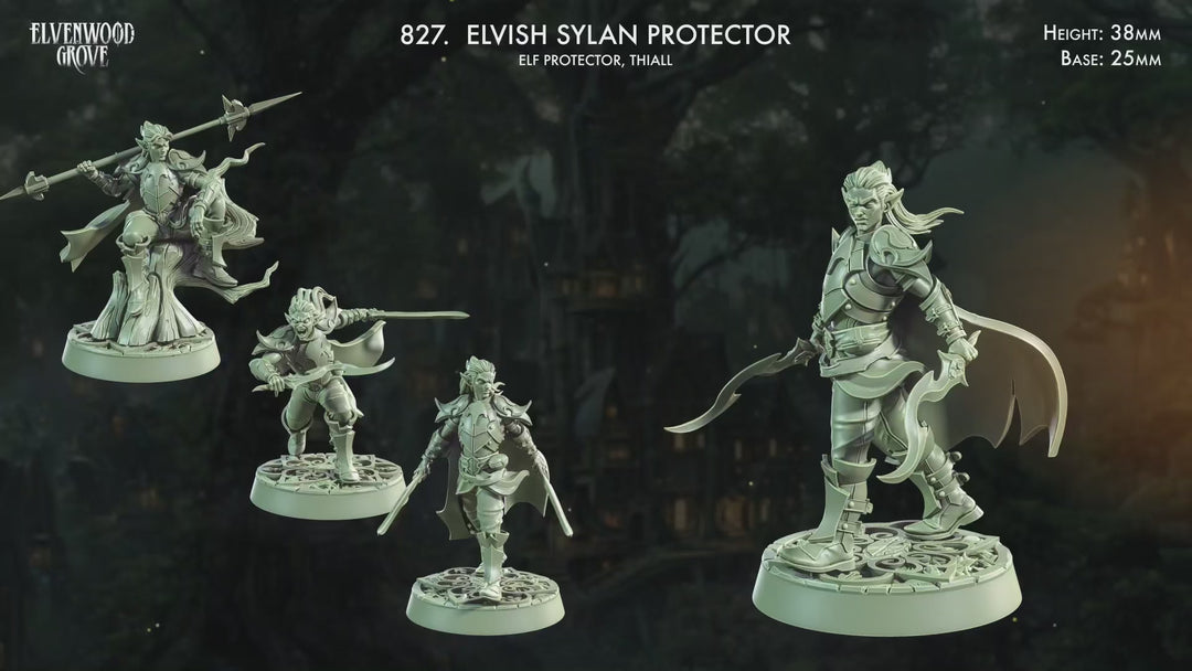 Elvish Sylan Protetor Miniatures
