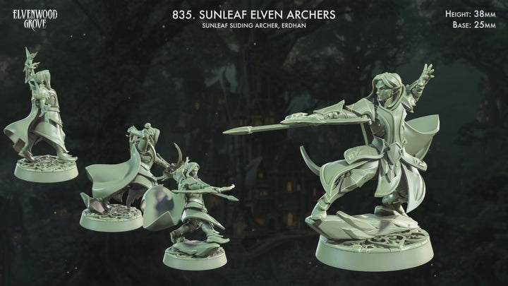 Sunleaf Elven Archer Miniatures