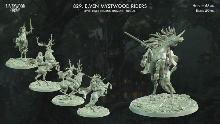 Elven Mystwood Rider miniatures
