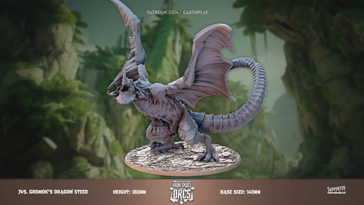 Gromak's Dragon Steed Miniature