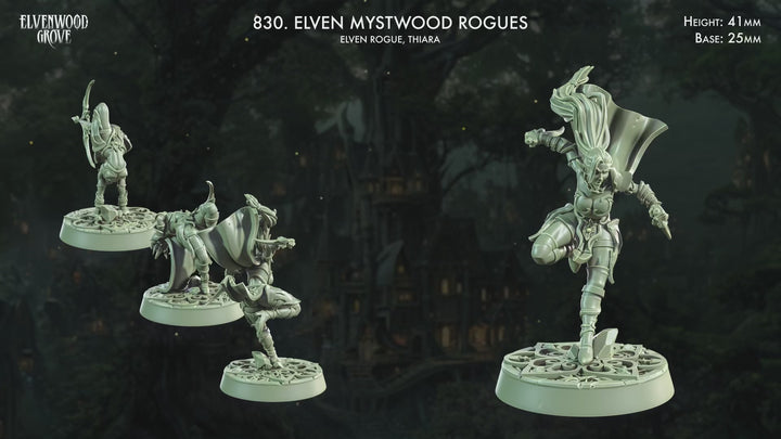 Elven Mystwood Rogue Miniatures