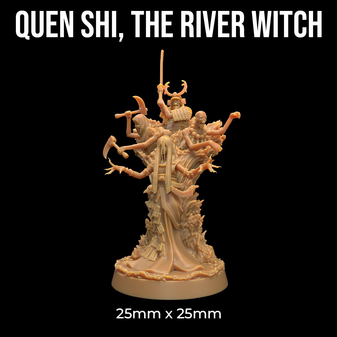 Quen Shi The River Witch - Female Warlock / Necromancer Miniature - Mini Megastore