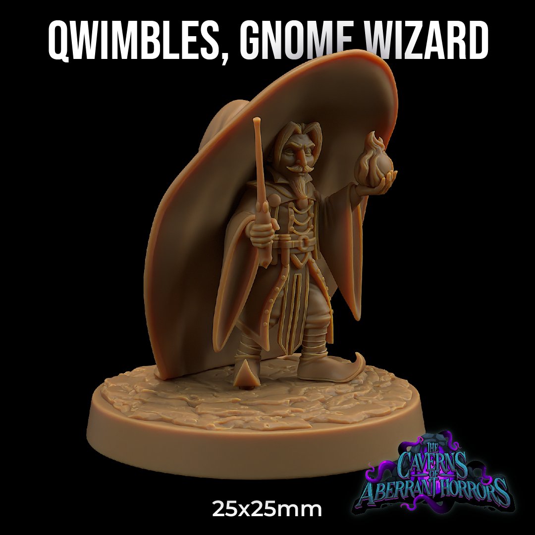 Qwimbles, Gnome Wizard Miniature - Mini Megastore