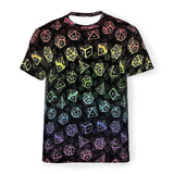 Rainbow Pattern Dice Shirt - Mini Megastore