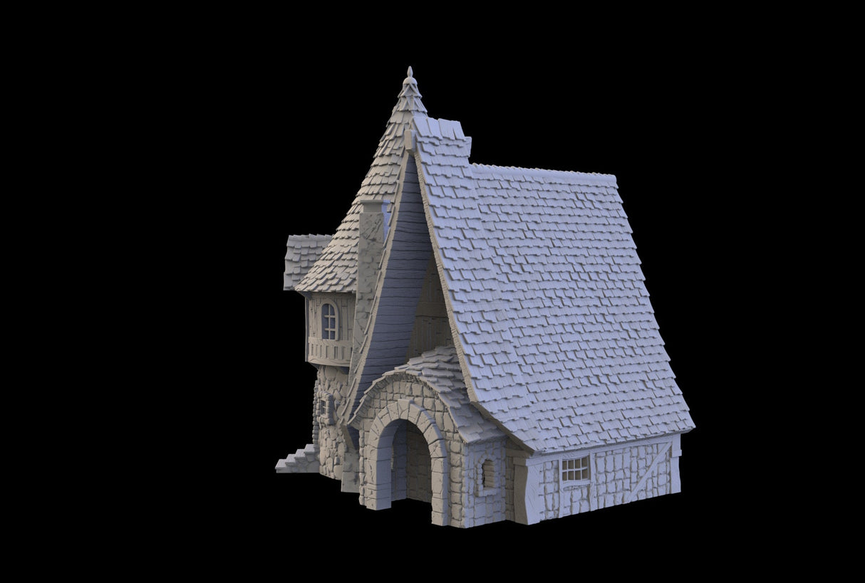 Realm of the Twin Scholars - 3D printed Multifloor house - Mini Megastore