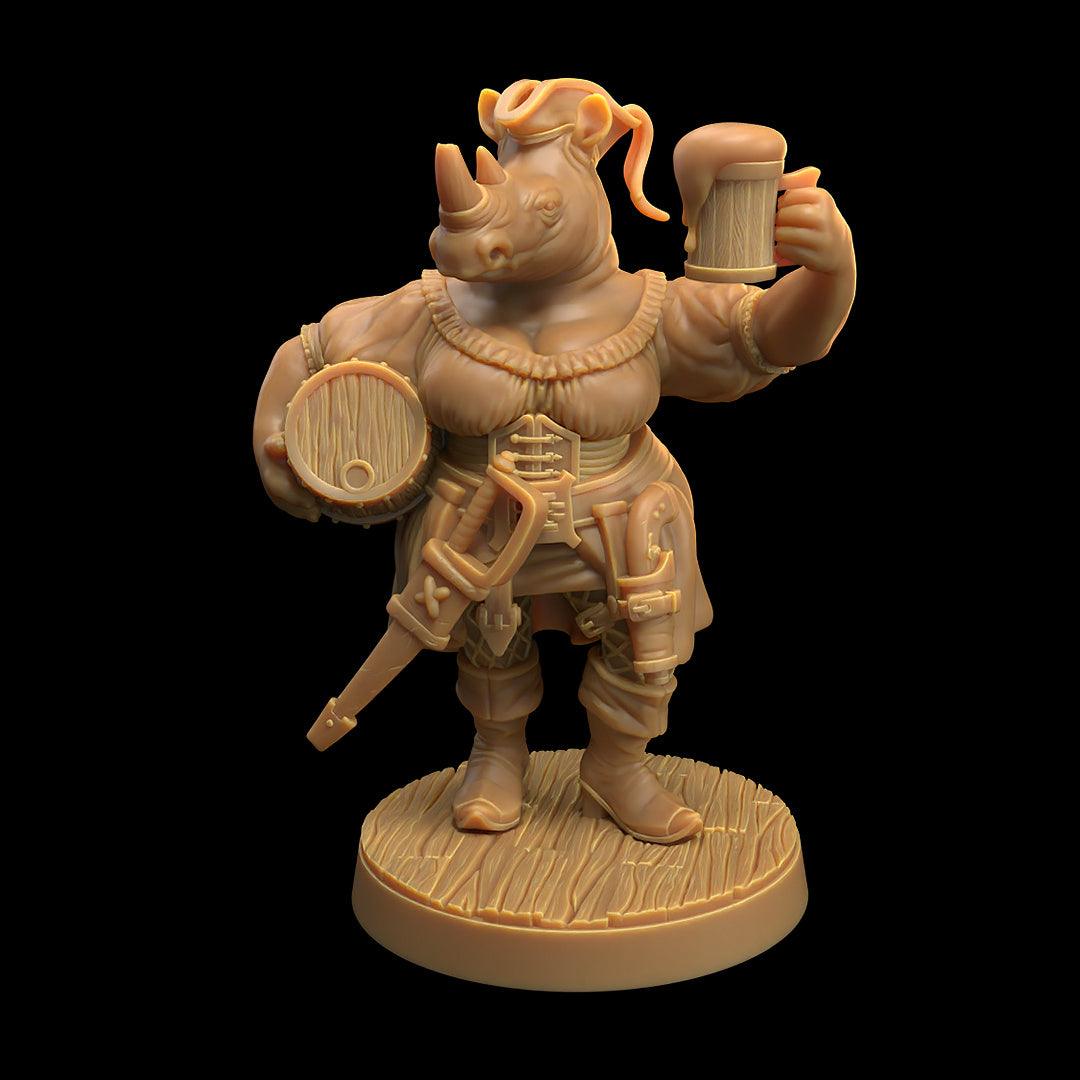 Rhino Folk Female Bairmaid Miniature - Mini Megastore