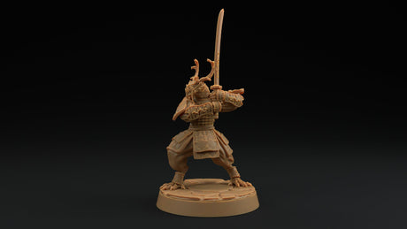 Ryuji Jadescale - Dragonborn Samurai / Fighter Miniature - Mini Megastore