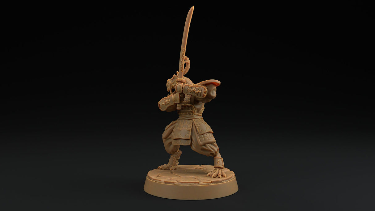 Ryuji Jadescale - Dragonborn Samurai / Fighter Miniature - Mini Megastore