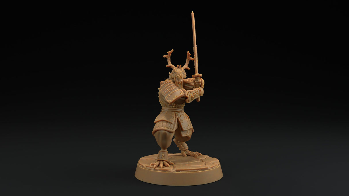 Ryuji Jadescale - Dragonborn Samurai / Fighter Miniature - Mini Megastore