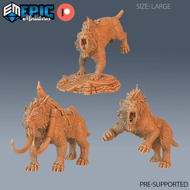 Sabertooth Tiger Miniature - Mini Megastore