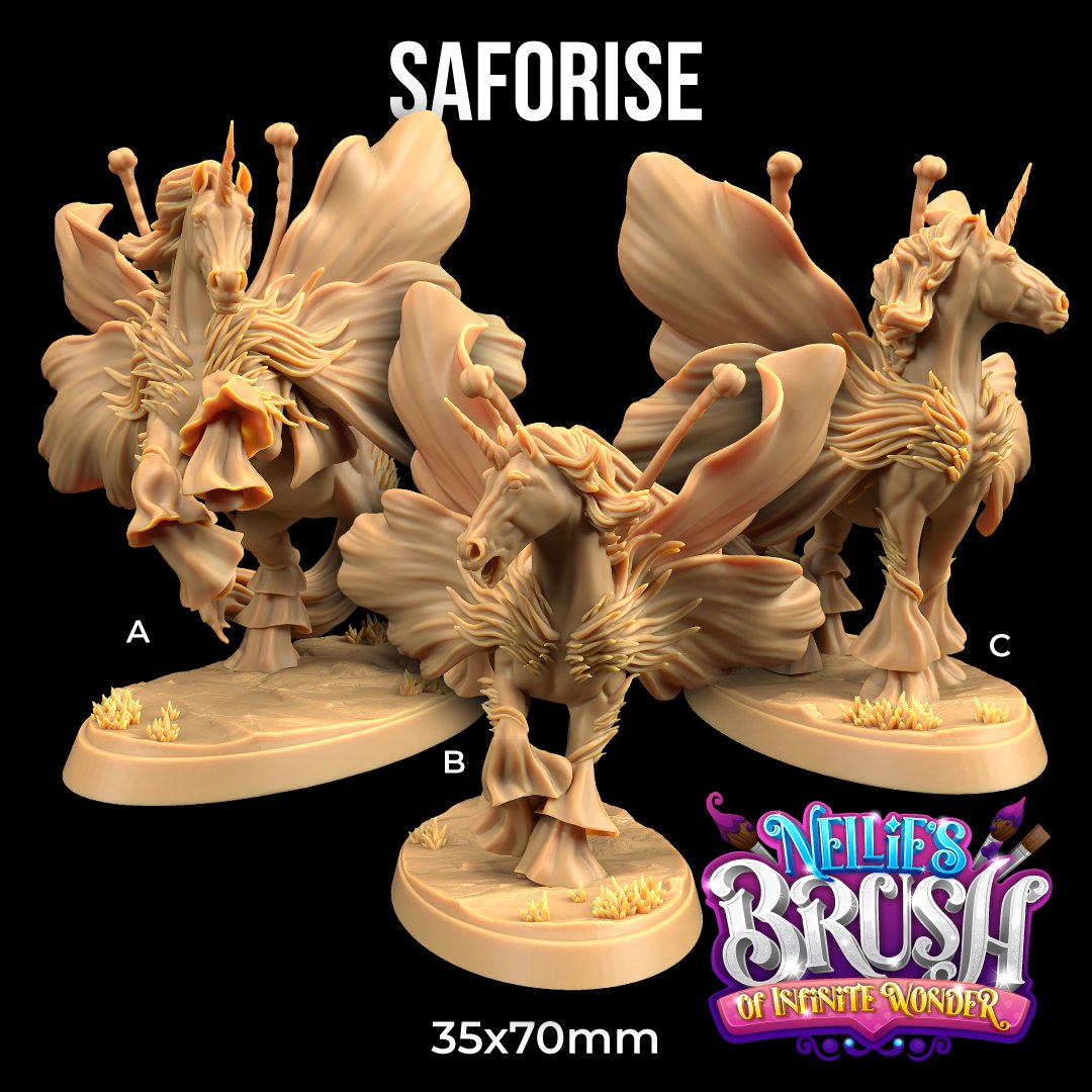 Saforise - Unicorn fairy Pegasus Miniatures - Mini Megastore