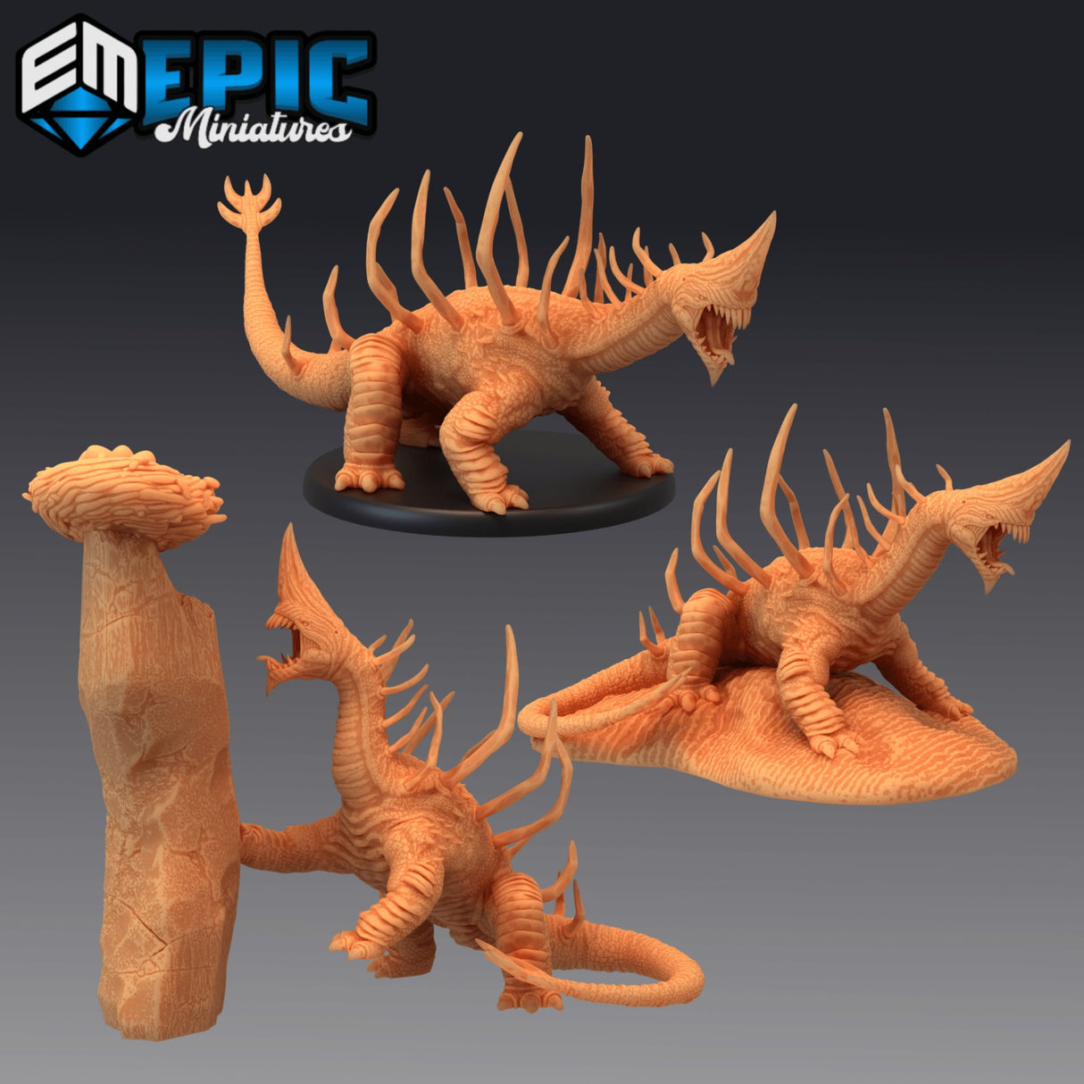 Sand Wyrm Miniature - Mini Megastore