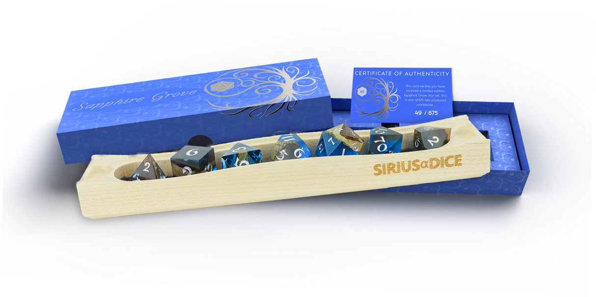 Sapphire Grove Limited Edition Dice Set - Mini Megastore