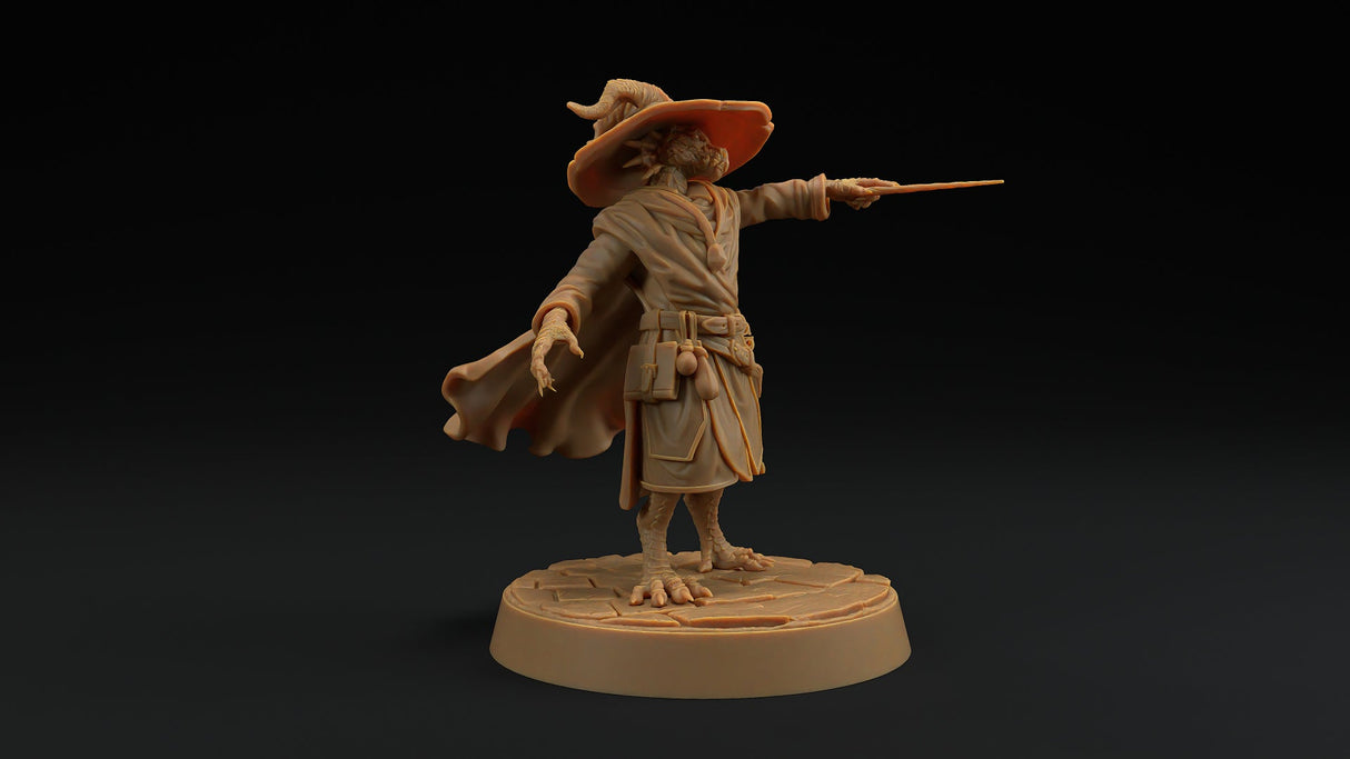 Scrymir, Draco Magus - Dragonborn Wizard Miniature - Mini Megastore