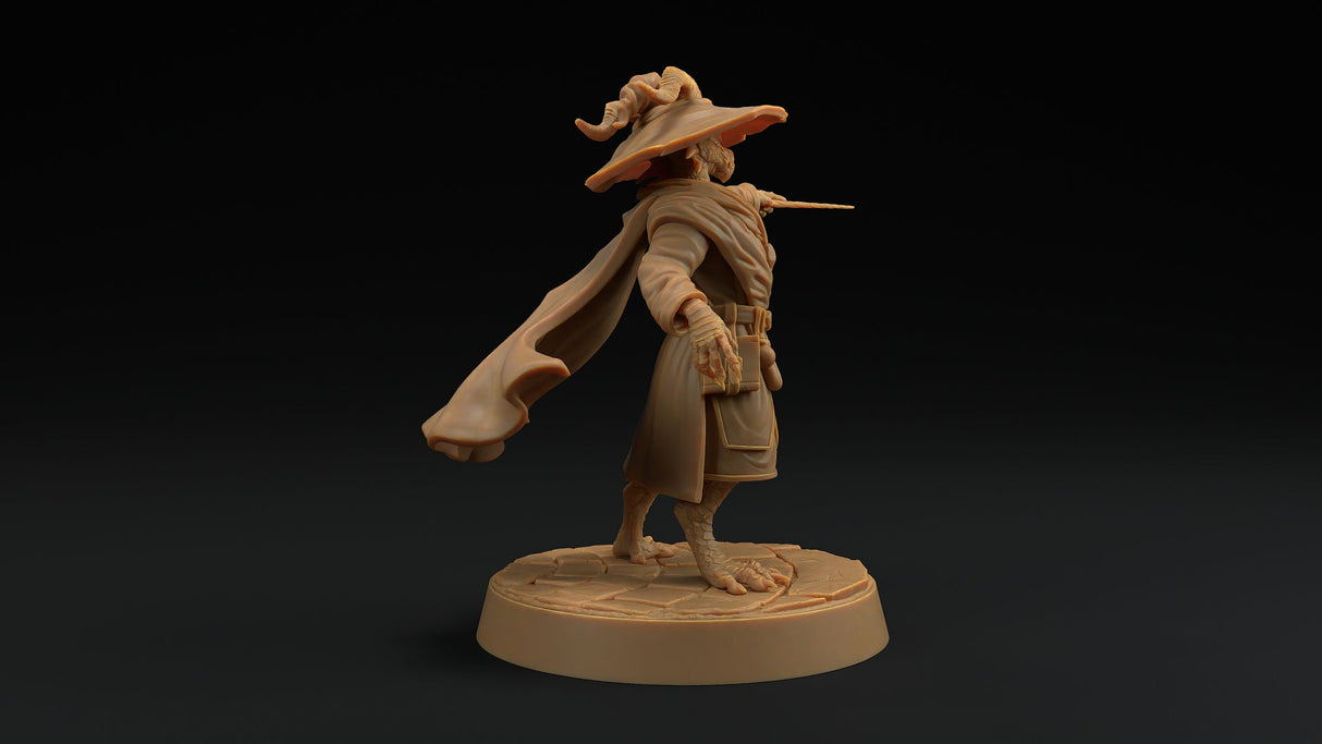 Scrymir, Draco Magus - Dragonborn Wizard Miniature - Mini Megastore