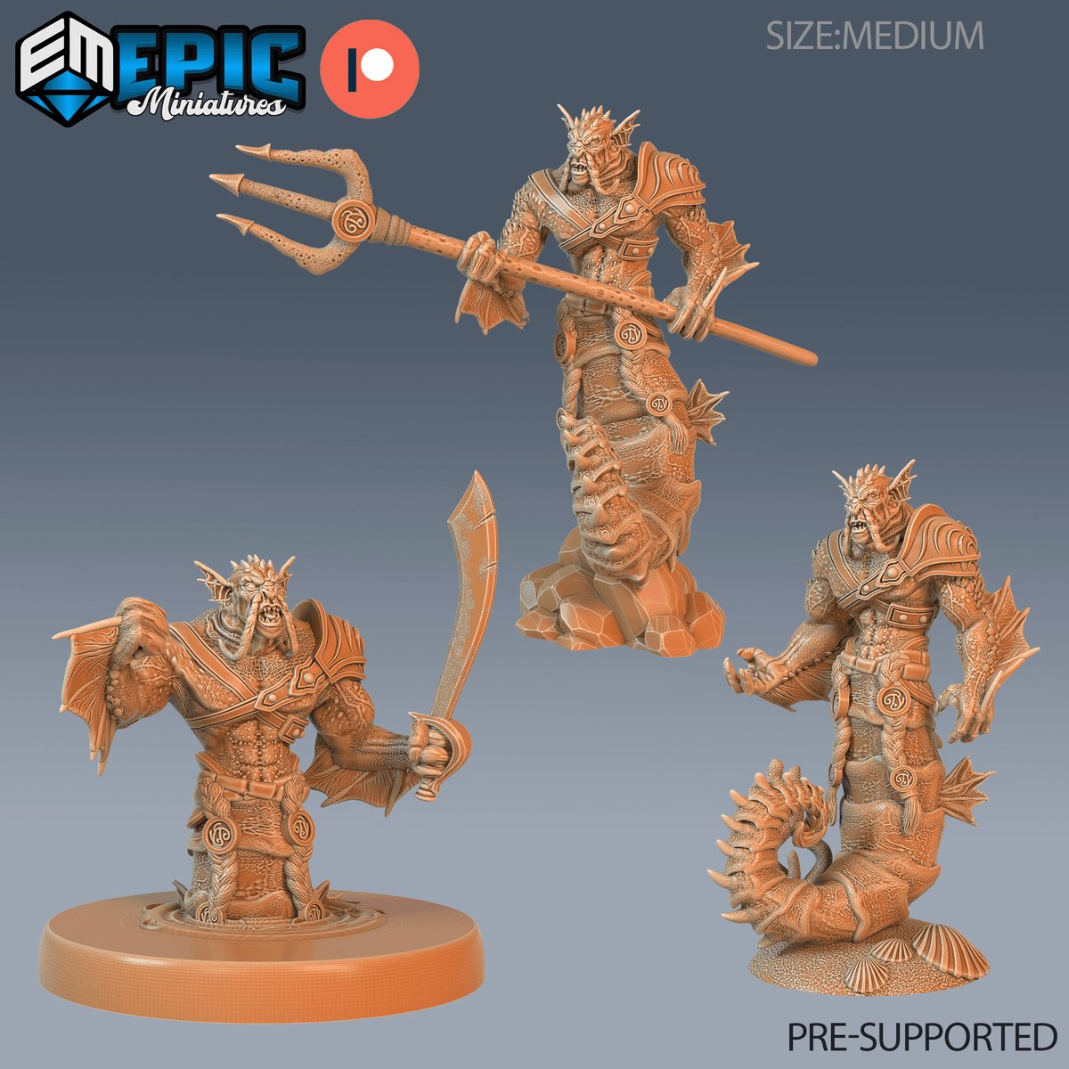 Seahorse Merman Miniatures - Mini Megastore