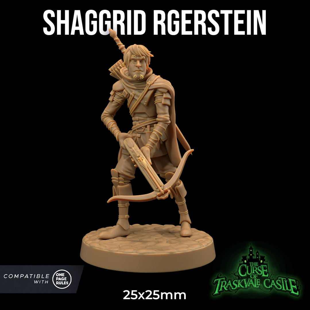 Shaggrid Rgerstein - Human Male Hunter/Ranger Miniature - Mini Megastore