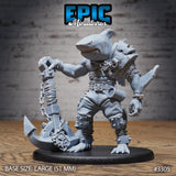 Shark Folk Anchor Pirate Miniature - Mini Megastore