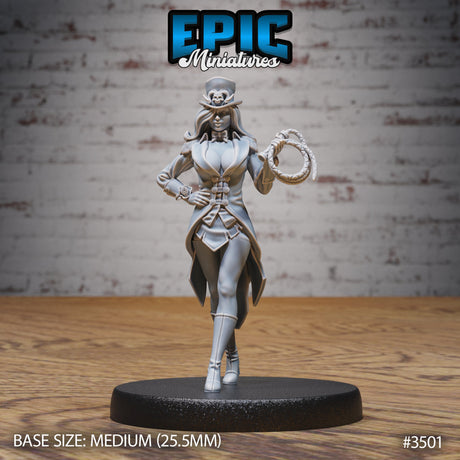 Show Director - Female Human with Whip Miniature - Mini Megastore