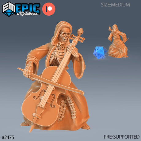 Skeleton Musicians Miniature - Mini Megastore