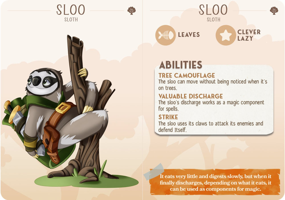 Sloo the Sloth Companion Miniatures - Mini Megastore