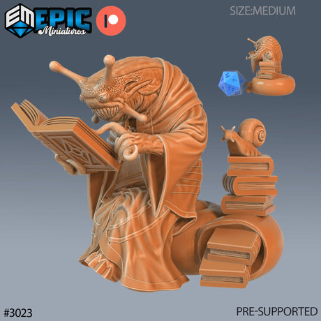 Snail Mage Miniature - Mini Megastore