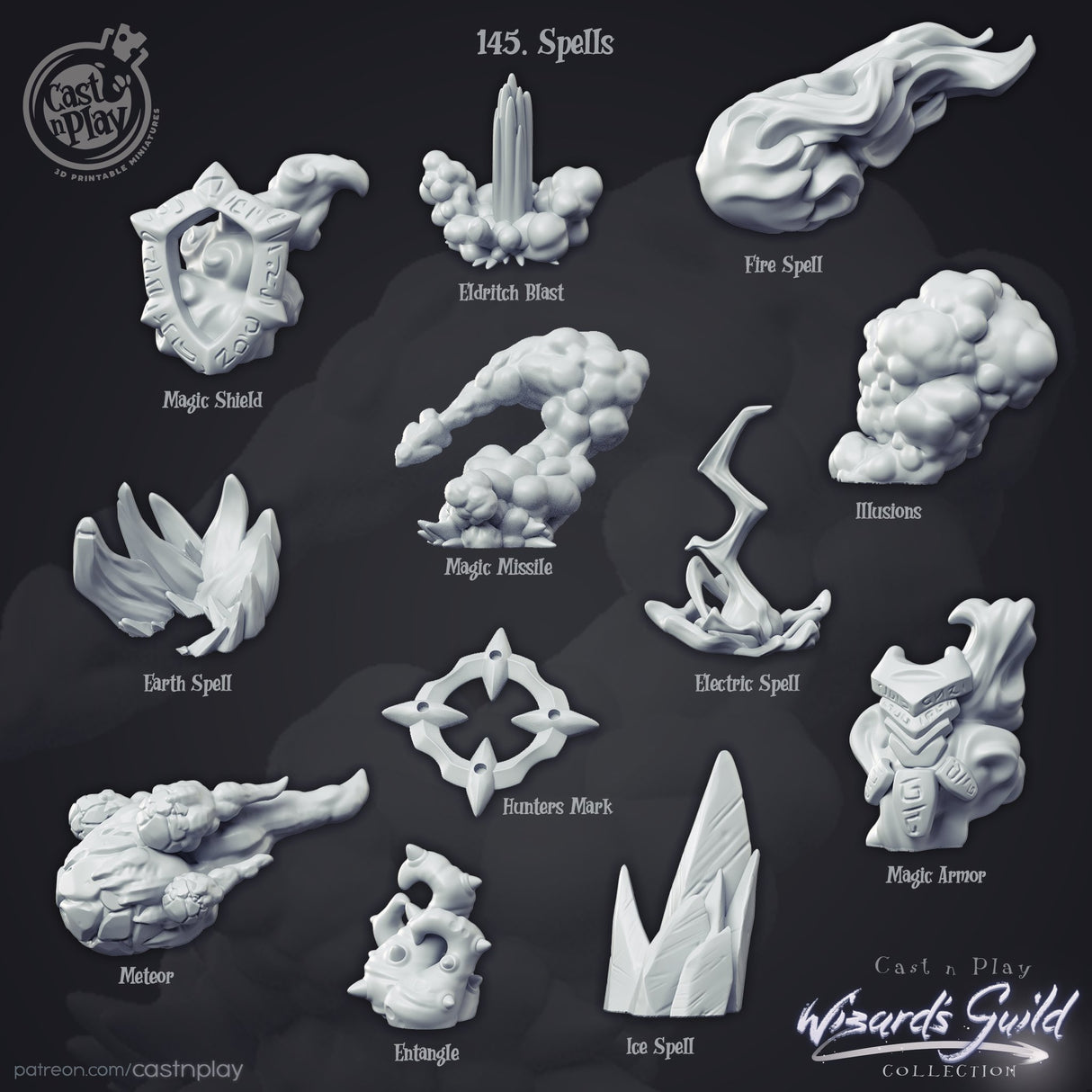 Spell Effect Miniatures for Battlefield & Baseing - Mini Megastore