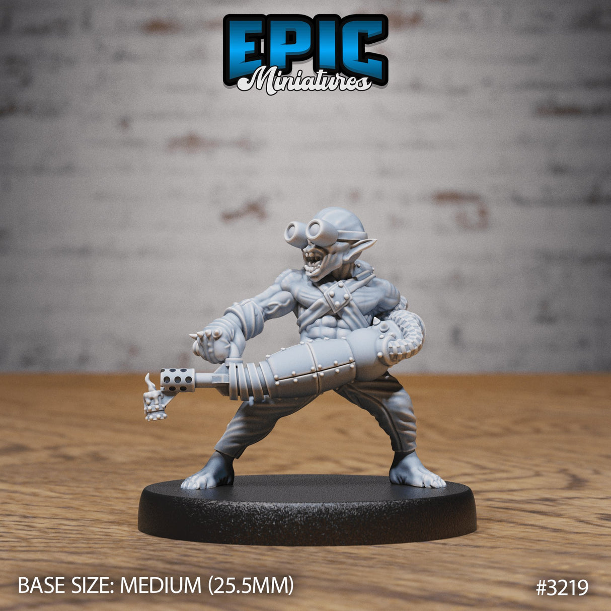 Steam Goblin Flamethrower Miniature - Mini Megastore