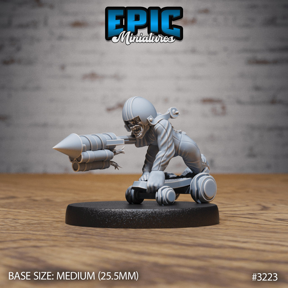 Steam Goblin Rocket Skater Miniature - Mini Megastore