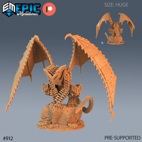 Steel Forged Dragon Miniature - Mini Megastore