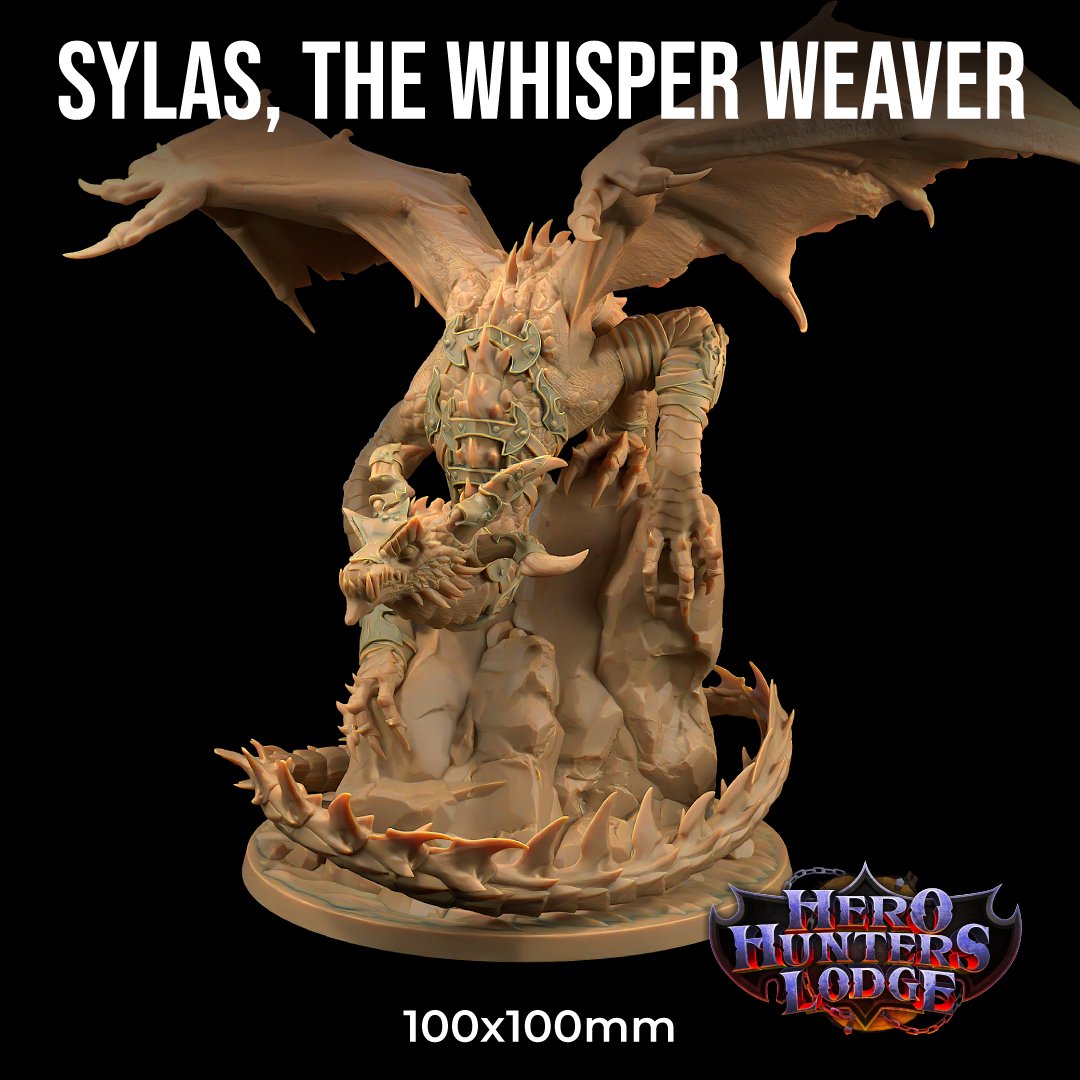 Sylas, The Whisper Weaver Dragon Miniature - Mini Megastore