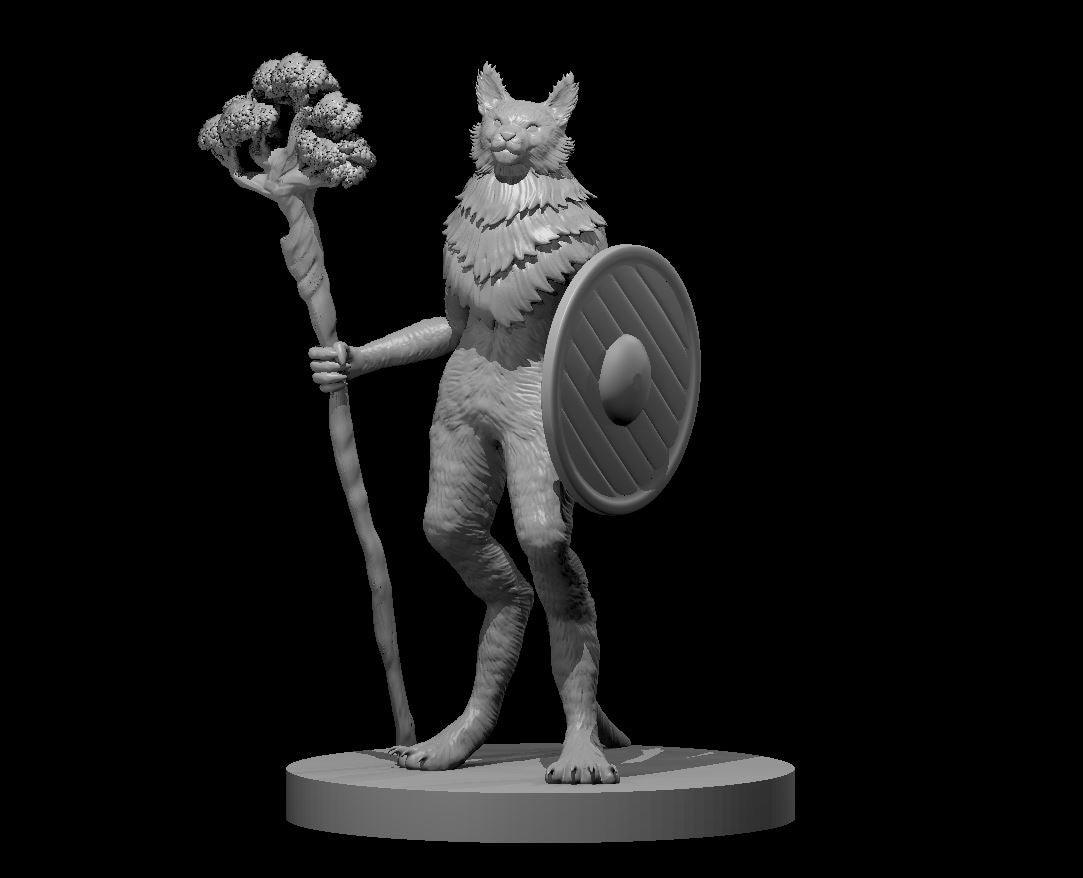 Tabaxi Druid Miniature - Mini Megastore