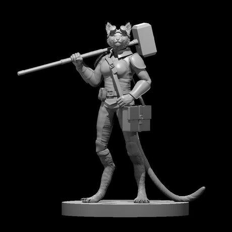 Tabaxi Female Artificer Miniature - Mini Megastore