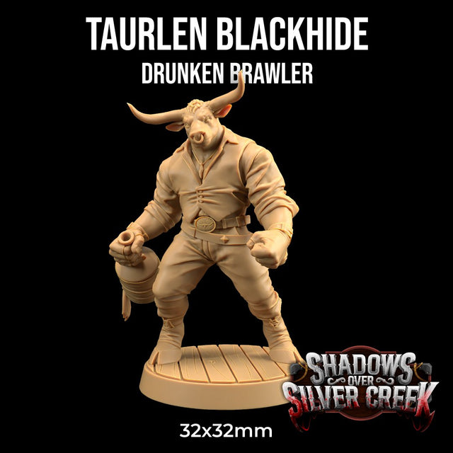 Taurlen Blackhide - Minotaur Brawler Miniature - Mini Megastore