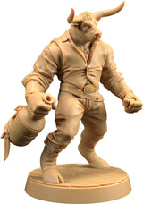 Taurlen Blackhide - Minotaur Brawler Miniature - Mini Megastore