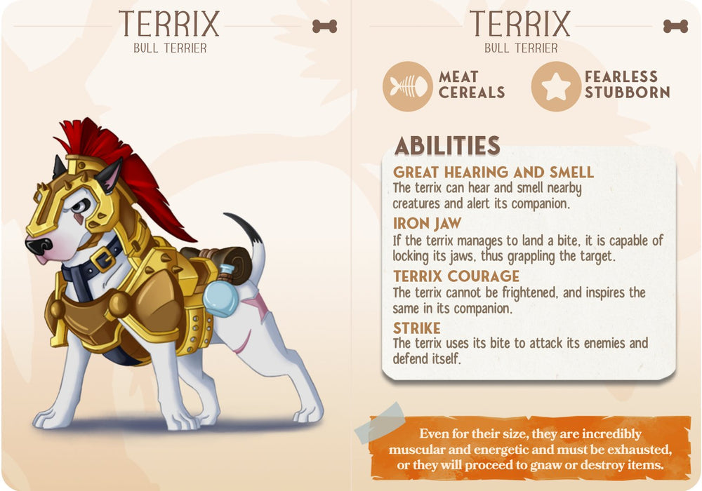 Terrix The Bull Terrier Dog Companion Miniatures - Mini Megastore