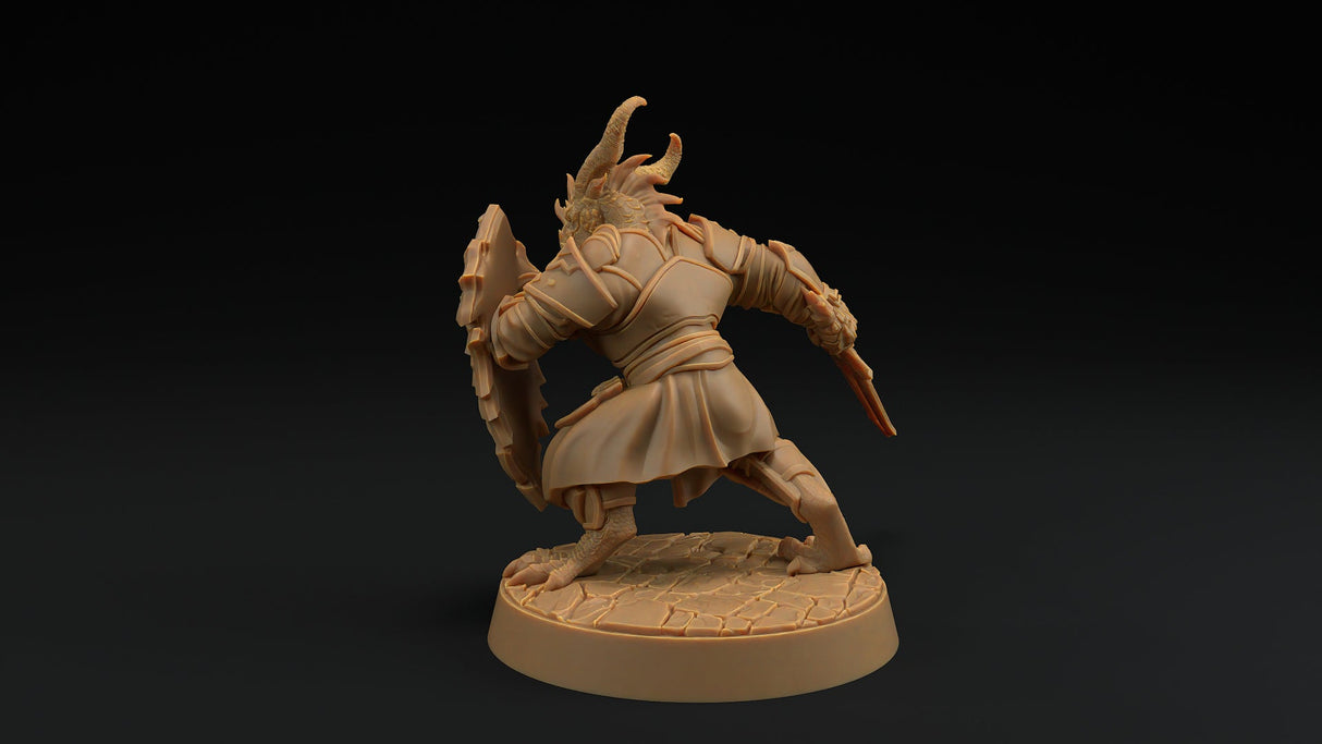 Thaedric Stormscale - Dragonborn Paladin Miniature - Mini Megastore