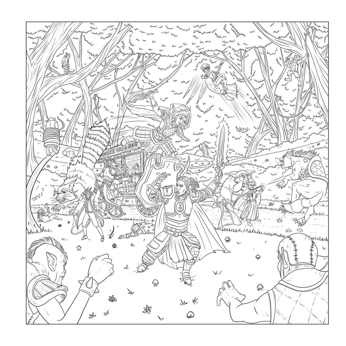 The Dungeonmeister Goblin Quest Coloring Book : Follow Along with-and Color-This All-New RPG Fantasy Adventure! - Mini Megastore