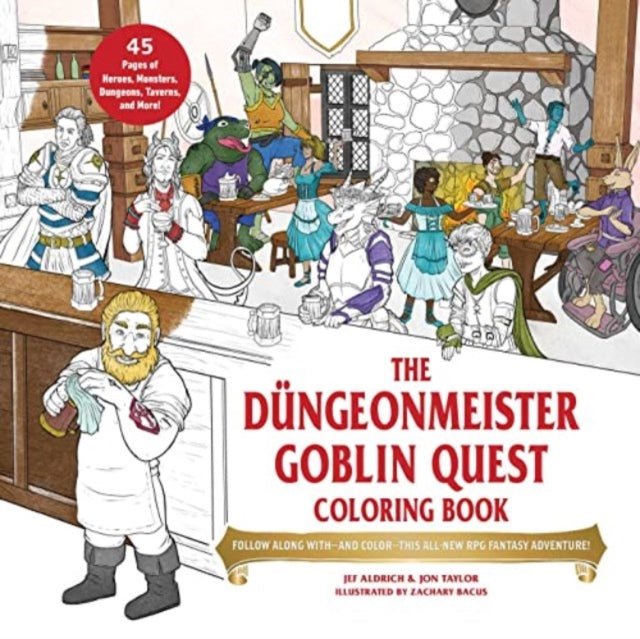 The Dungeonmeister Goblin Quest Coloring Book : Follow Along with-and Color-This All-New RPG Fantasy Adventure! - Mini Megastore