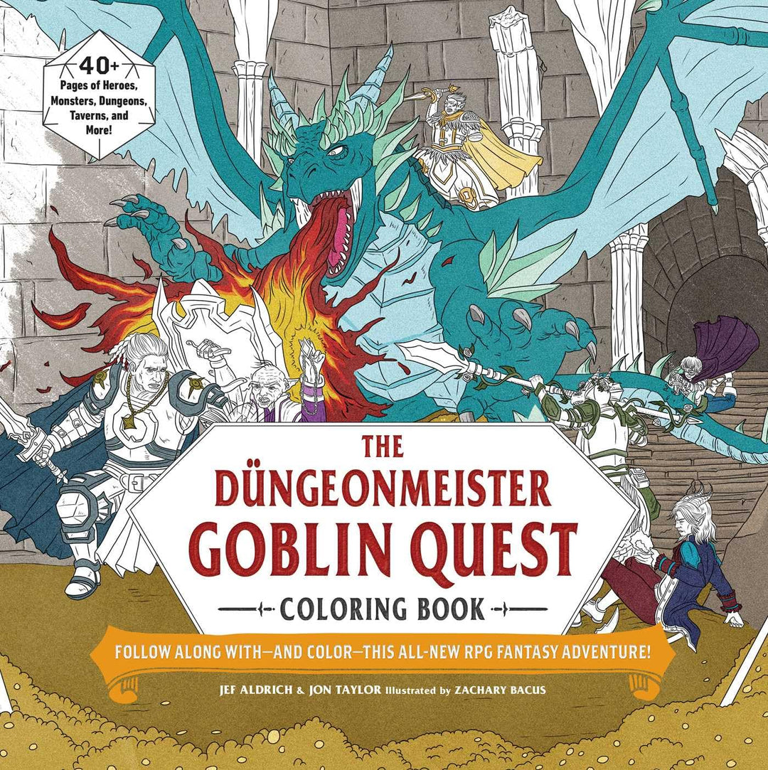 The Dungeonmeister Goblin Quest Coloring Book : Follow Along with-and Color-This All-New RPG Fantasy Adventure! - Mini Megastore
