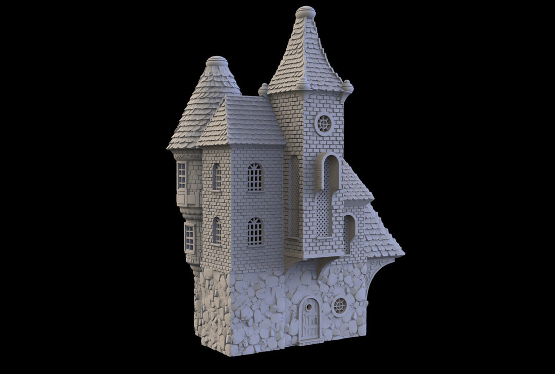 The Four Mage Manor - 3D printed Multifloor house - Mini Megastore