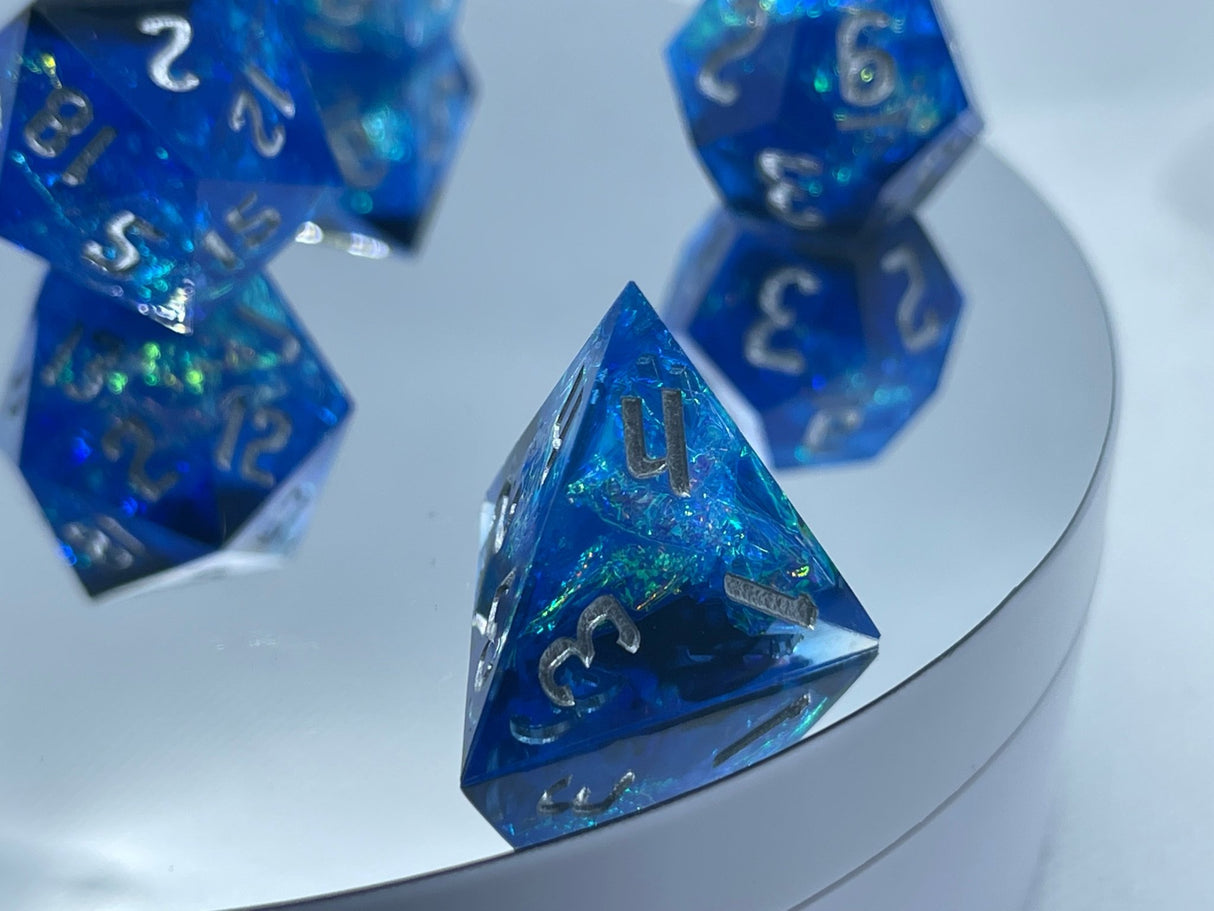 The Hex Collection - Menhir Blue Dice Set - Mini Megastore