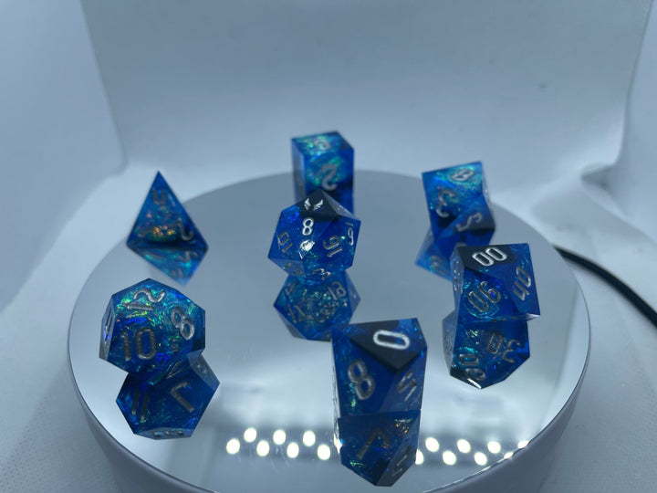 The Hex Collection - Menhir Blue Dice Set - Mini Megastore