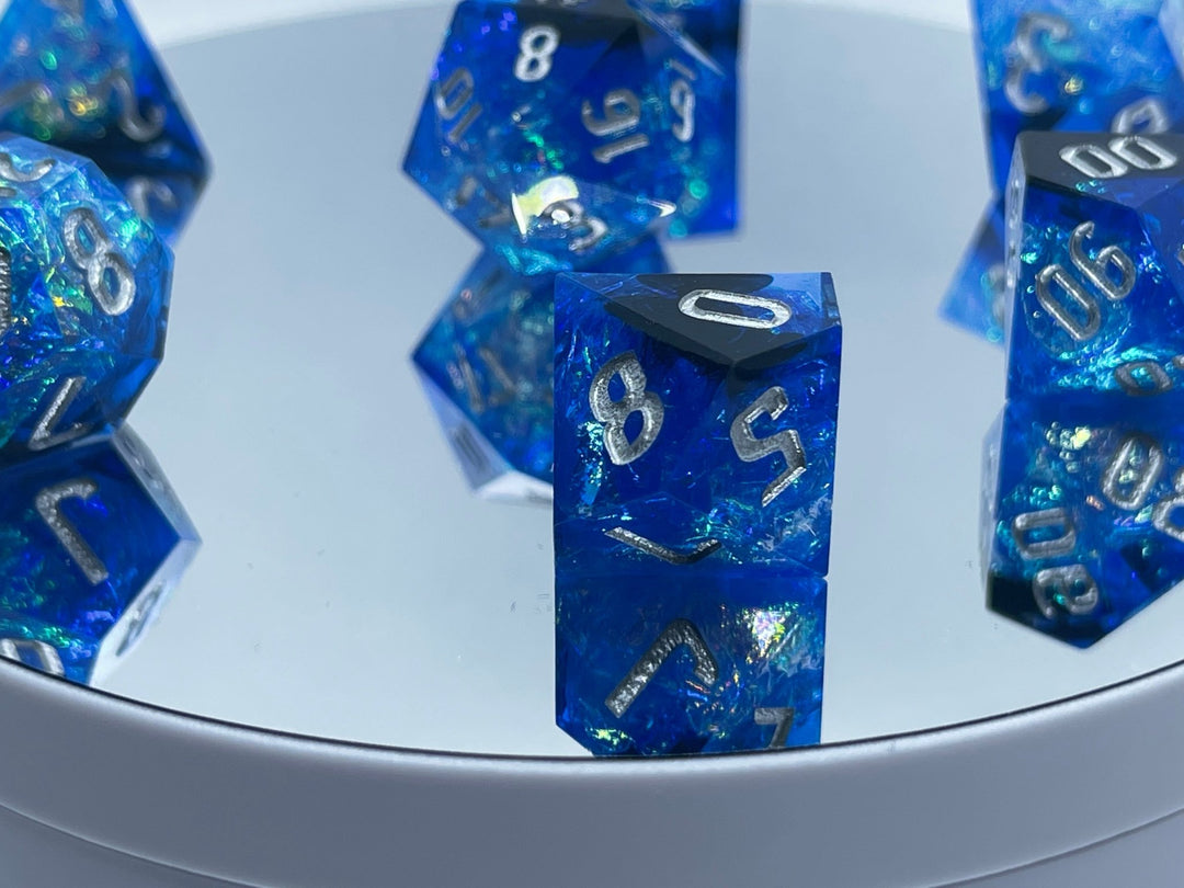 The Hex Collection - Menhir Blue Dice Set - Mini Megastore