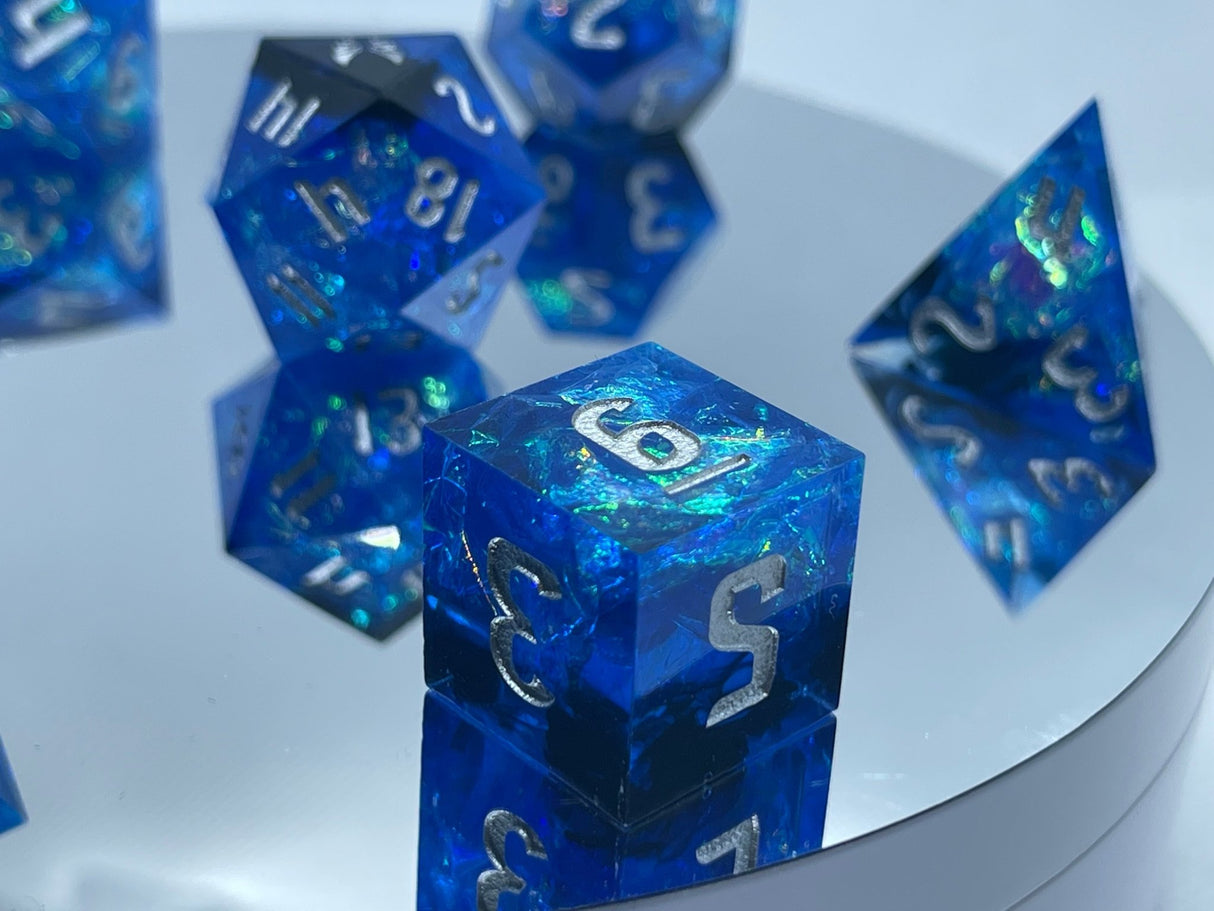 The Hex Collection - Menhir Blue Dice Set - Mini Megastore