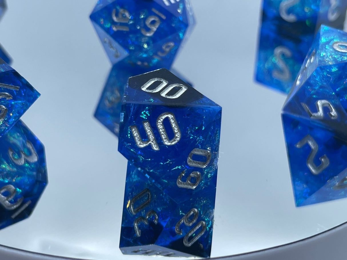 The Hex Collection - Menhir Blue Dice Set - Mini Megastore