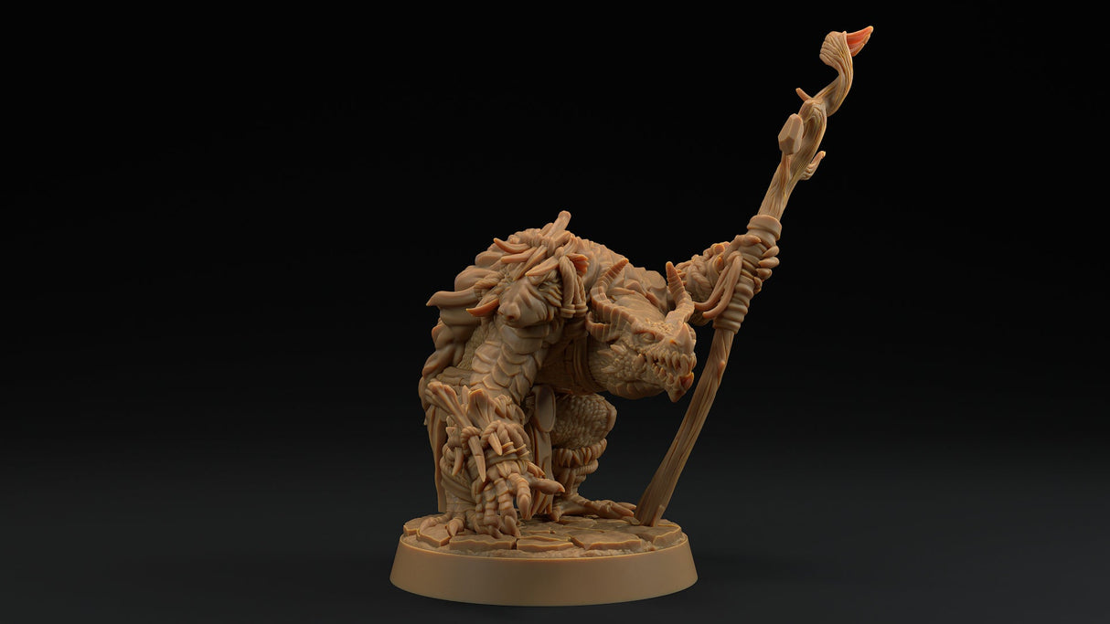 Thorneclaw, Primal Caller - Dragonborn Druid / Shaman Miniature - Mini Megastore