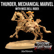 Thunder, Mechanical Marvel & Ms Bell - Clockwork / Robot Horse Artificer Gunslinger Miniature - Mini Megastore